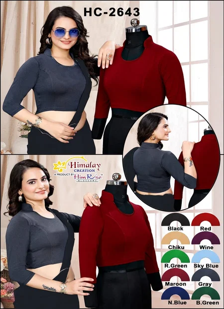 HC 2643 Cotton Fabric Blouses Wholesale Market Surat